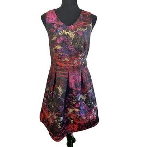 The Limited Metallic Abstract Women’s Fit and Flare Dress Size 2